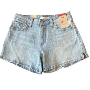 Levi's A-Line Denim Shorts Women's 29 Whoops I Did It Light Wash NWT